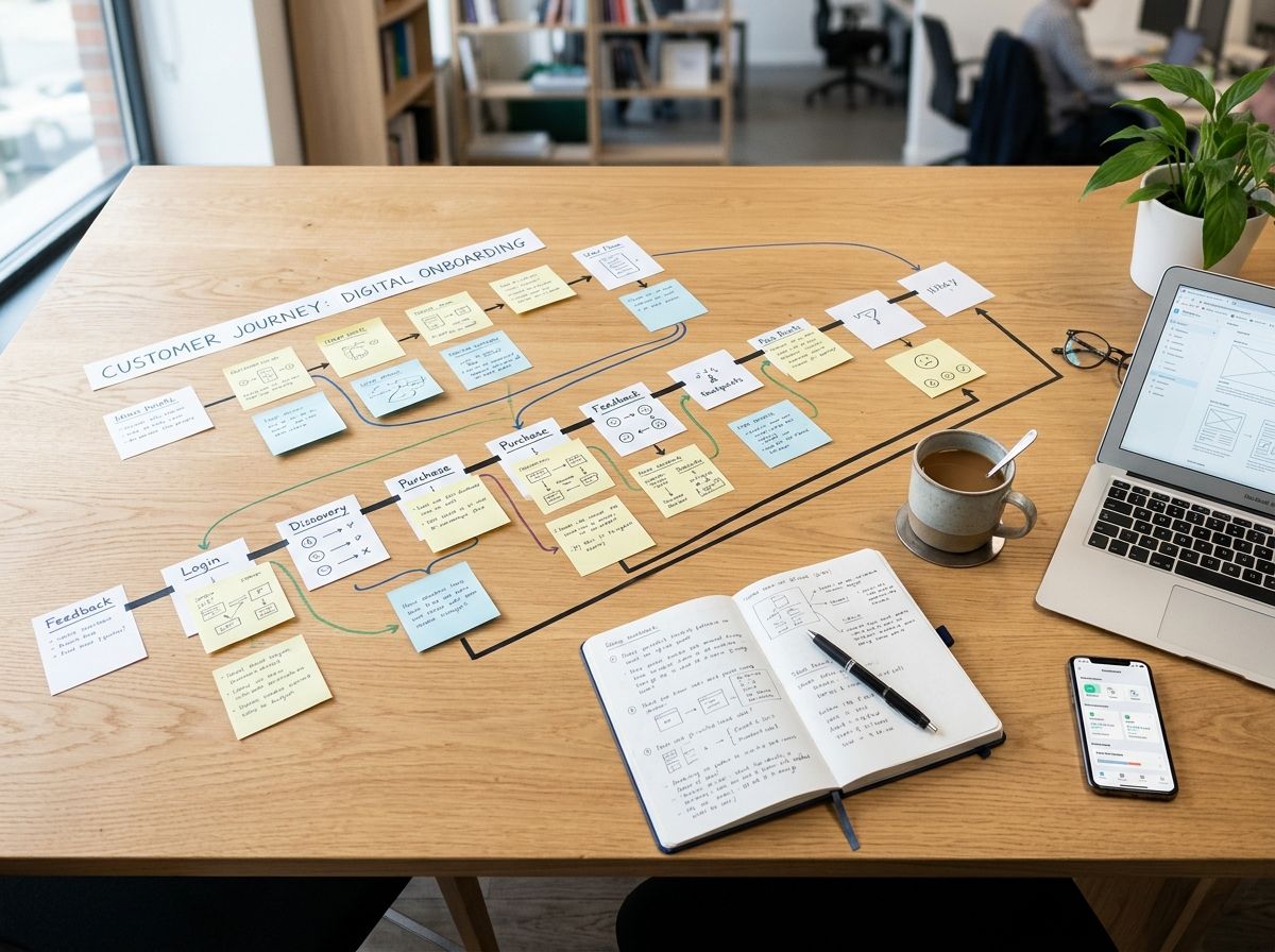 Workshop notes illustrating structured collaborative thinking