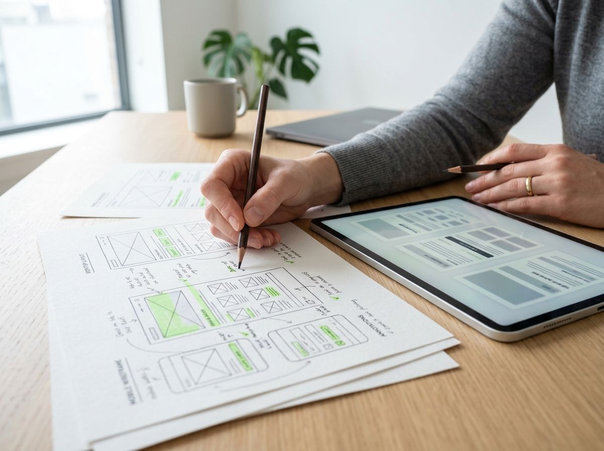 A close review of interface and content details emphasizing digital craft and care.